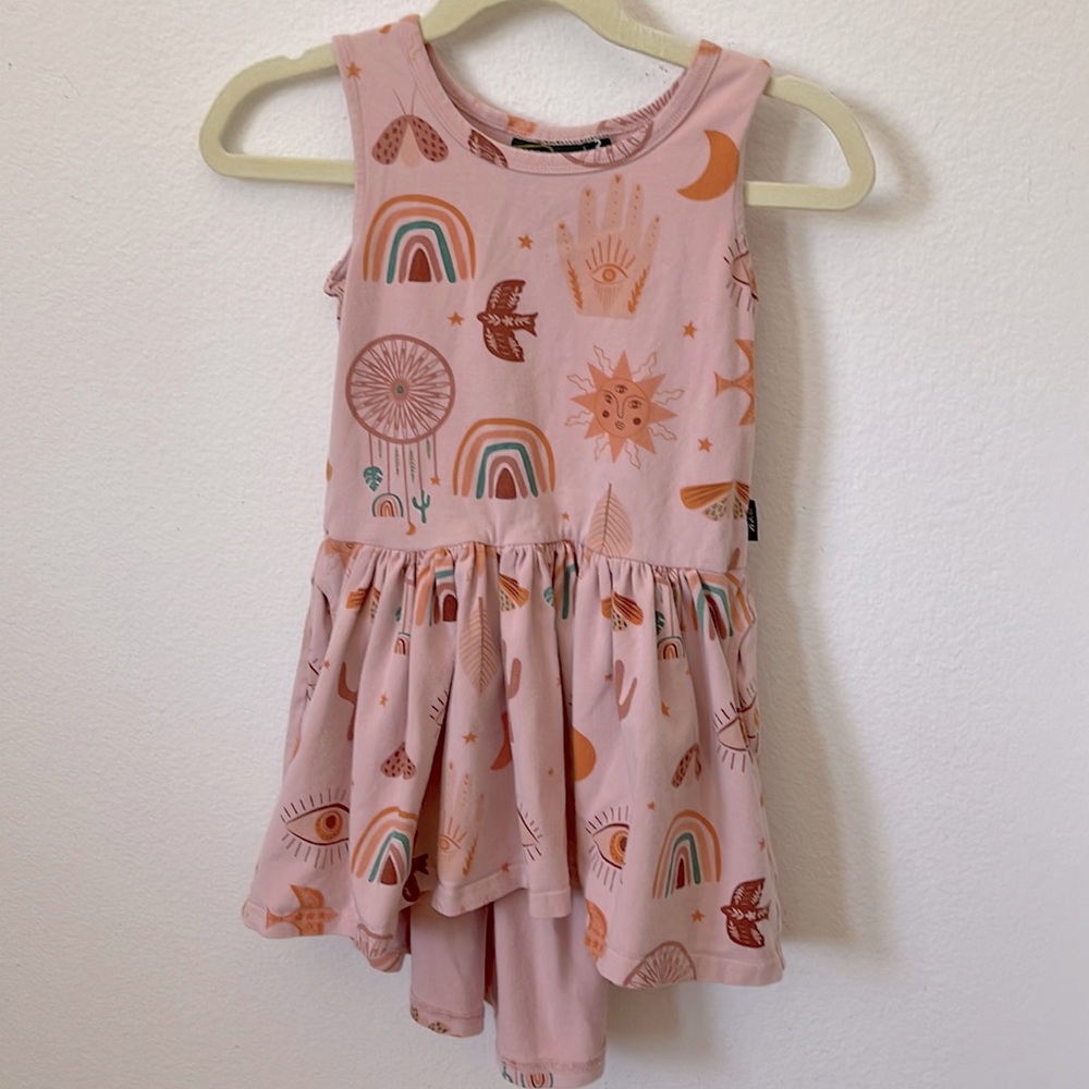 Girls hi-lo cotton dress